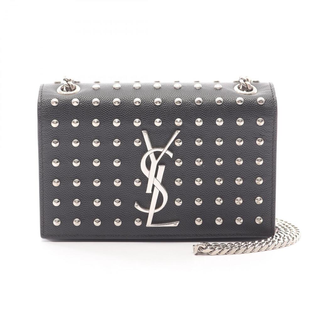 Saint Laurent Paris Kate Shoulder Bag Leather Black